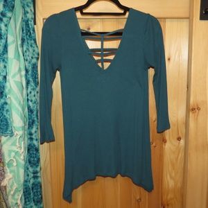 ⭐️BOGO FREE! Soft Strappy V-Neck Long Sleeve Top